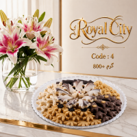 شیرینی خانگی گرد درشت